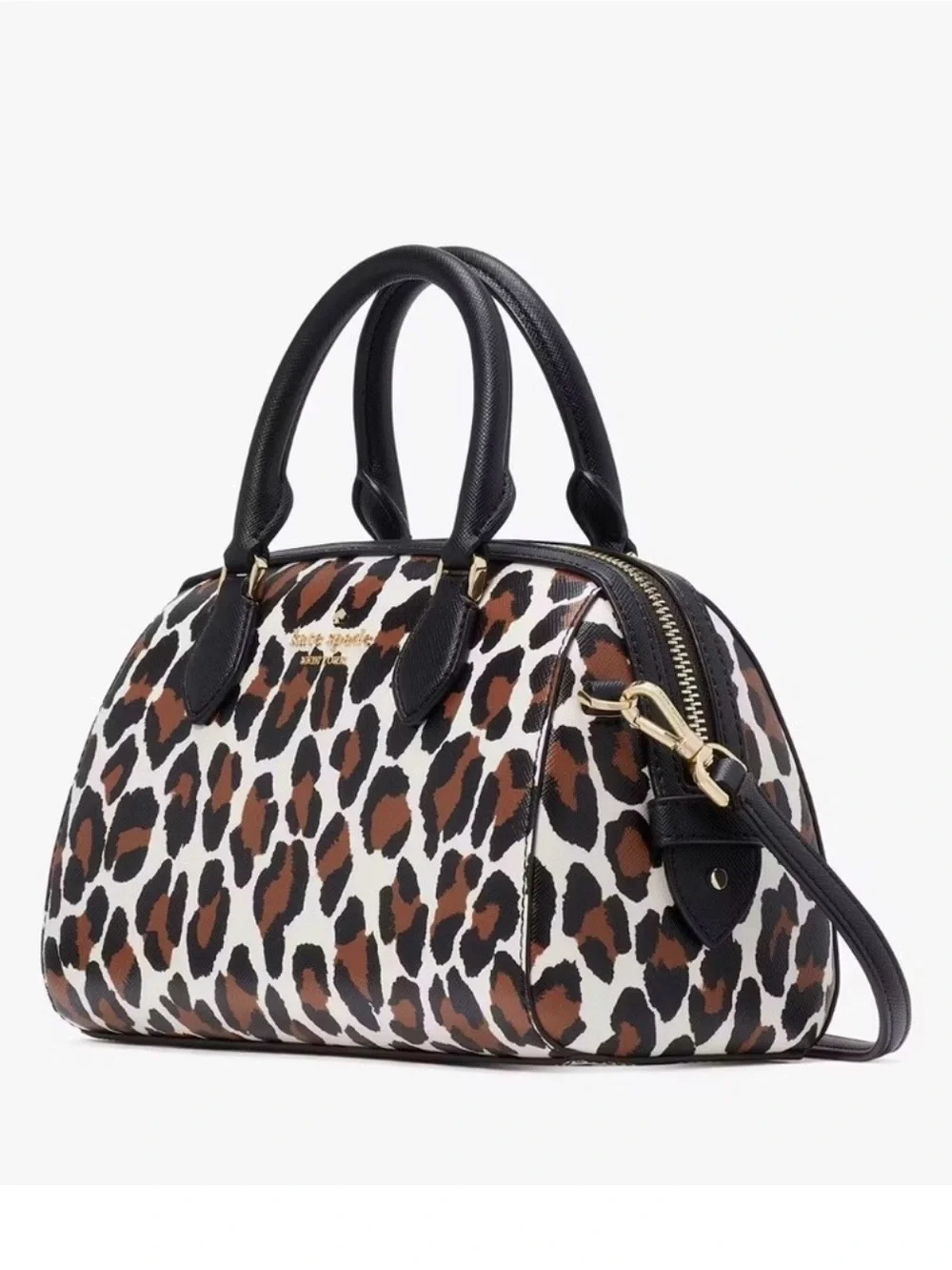Kate Spade Madison Leopard-Print Dome Satchel